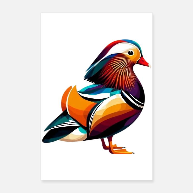 Canard mandarin Poster 60 x 90 cm