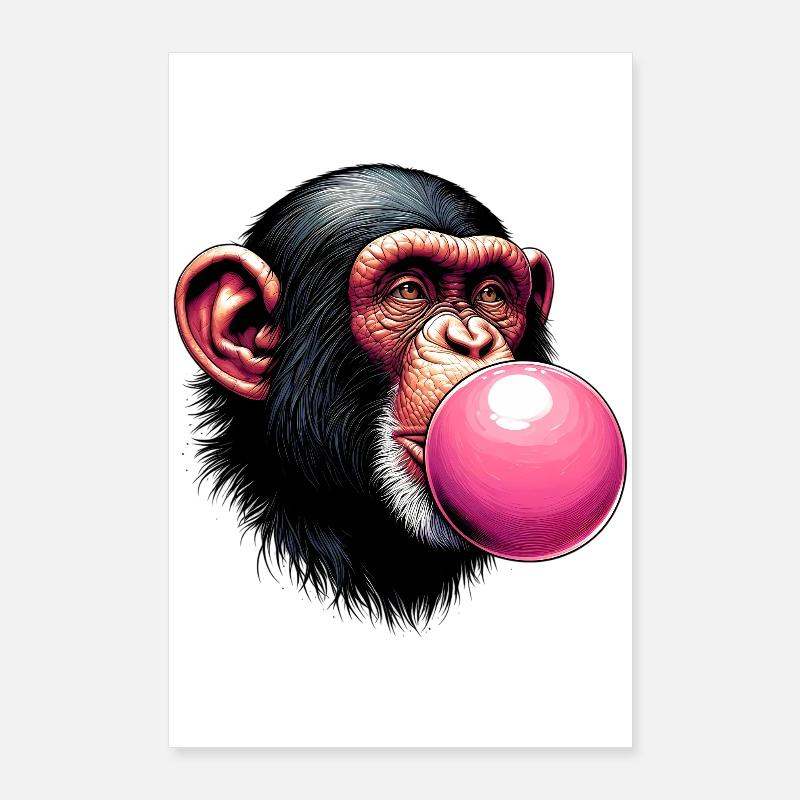 Singe Poster 60 x 90 cm