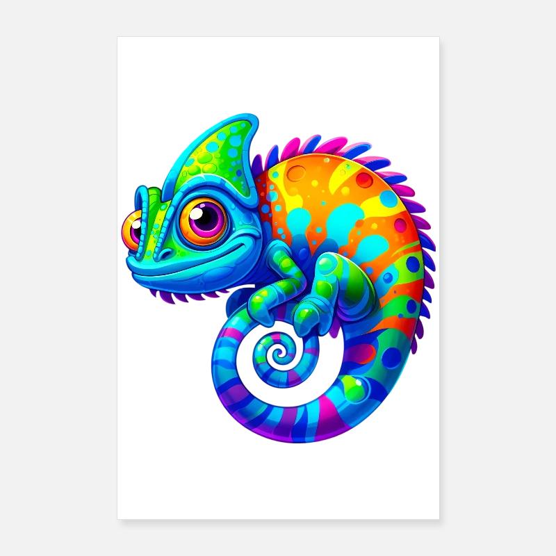 Caméléon Poster 60 x 90 cm