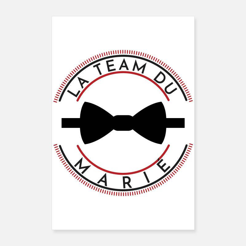 DESIGN JUNGGESELLENABSCHIED DAS TEAM DES BRÄUTIGAMS Poster 60x90 cm