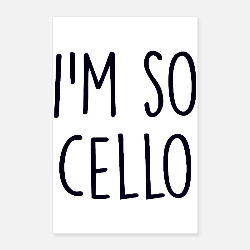 Violoncelle Poster 60 x 90 cm