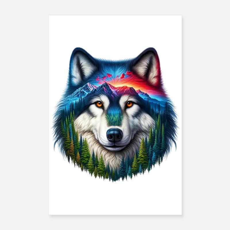 Wolf Poster 60x90 cm