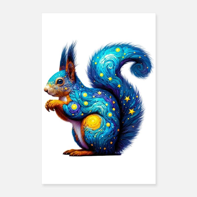 Eichhörnchen Poster 60x90 cm