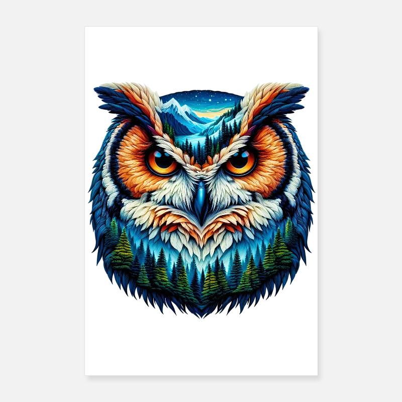 Eule Poster 60x90 cm