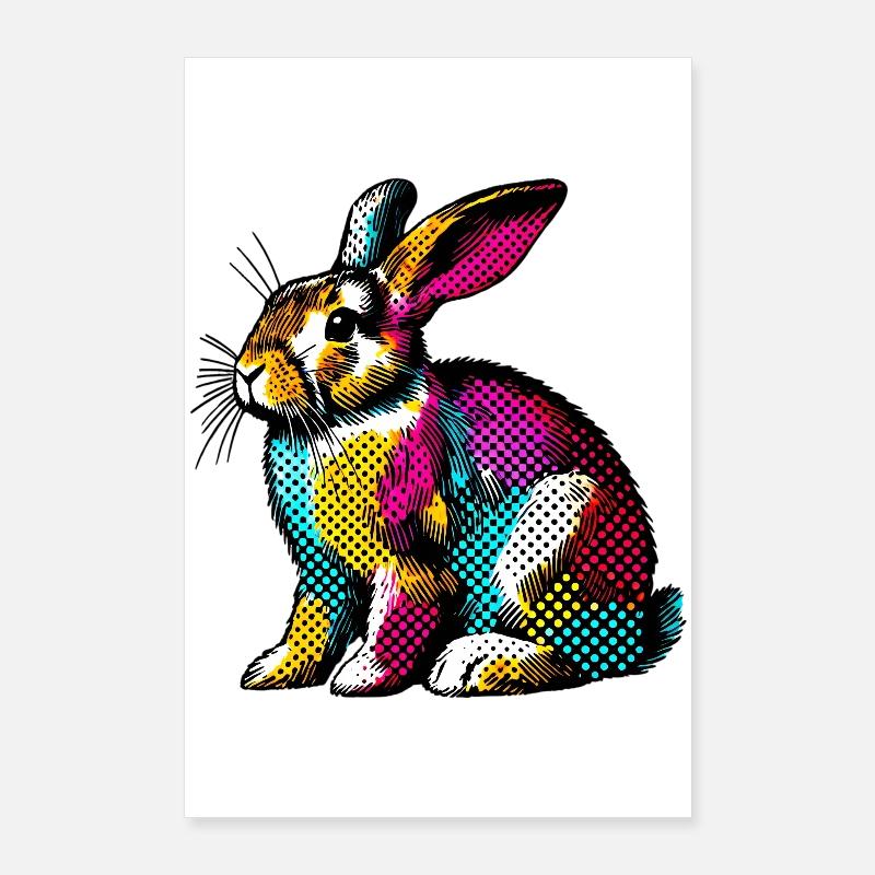 Rabbit Poster 24" x 35" (60x90 cm)