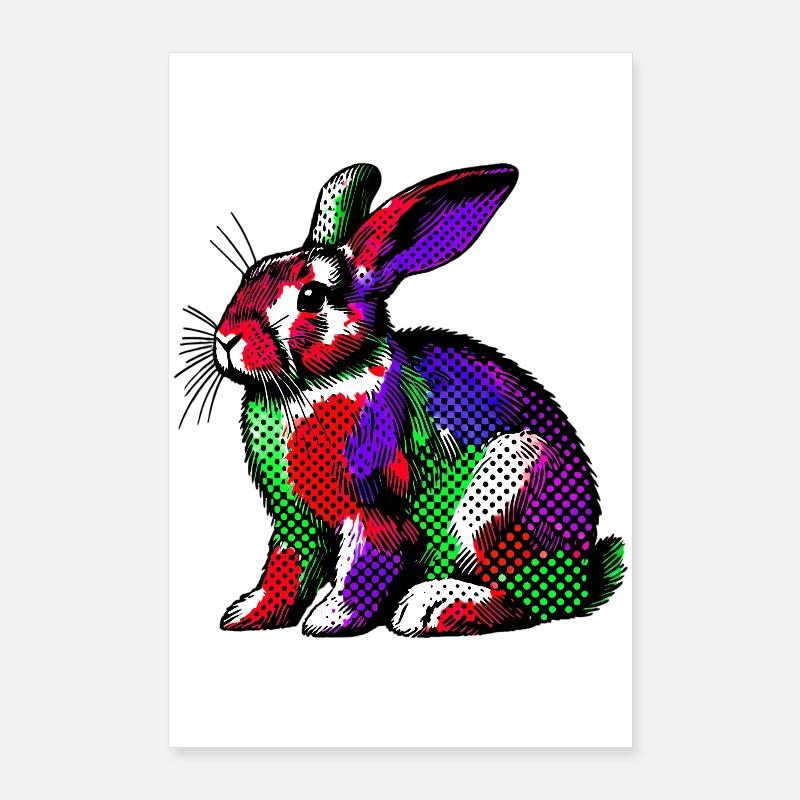 Rabbit Poster 24" x 35" (60x90 cm)