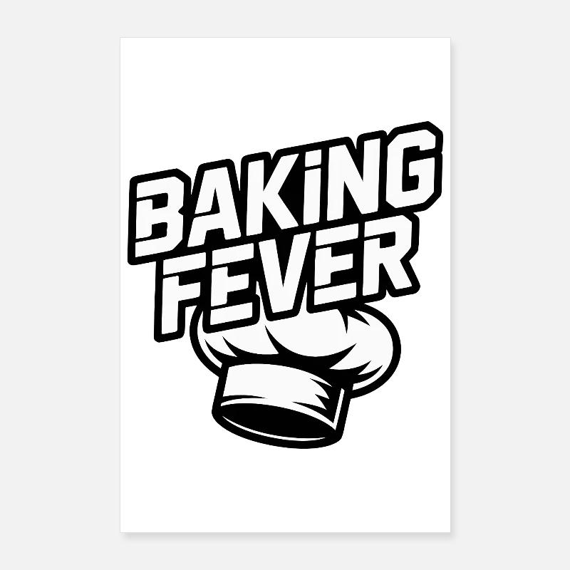 Baking Fever Küchenlogo Poster 60x90 cm