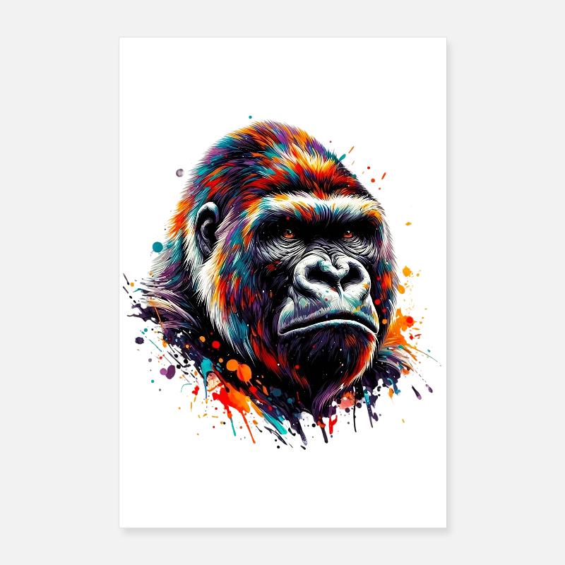 Gorille Poster 60 x 90 cm
