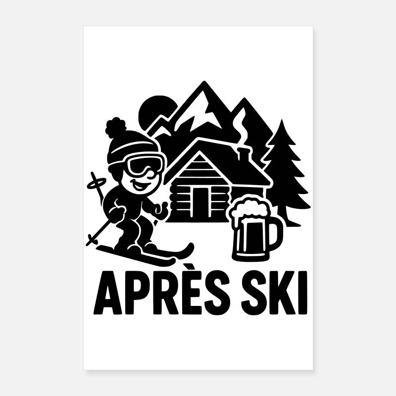 Tenue d’après-ski Poster 60 x 90 cm