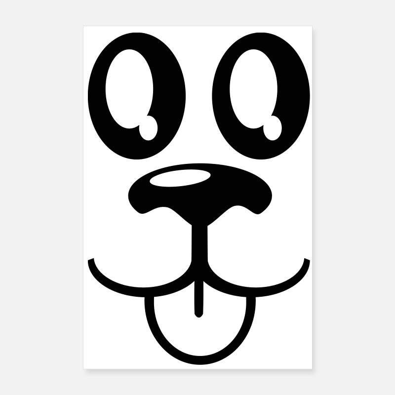 tiergesicht Poster 60x90 cm