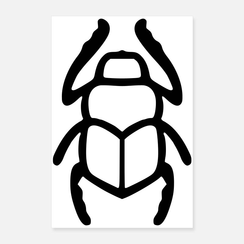 Scarab hieroglyph Poster 24" x 35" (60x90 cm)