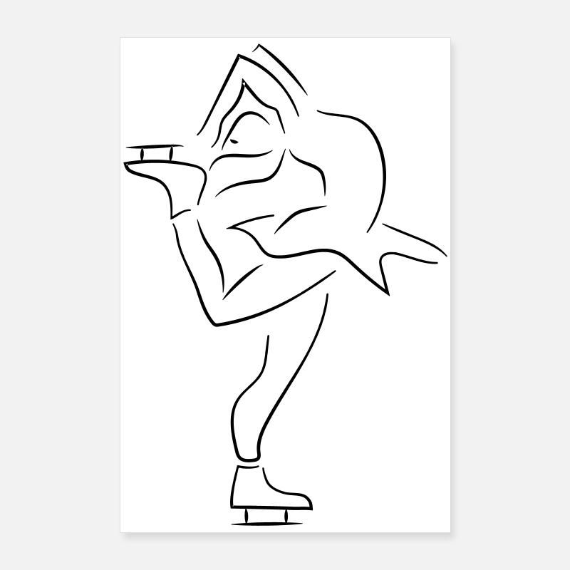 Eiskunstläuferin Poster 60x90 cm