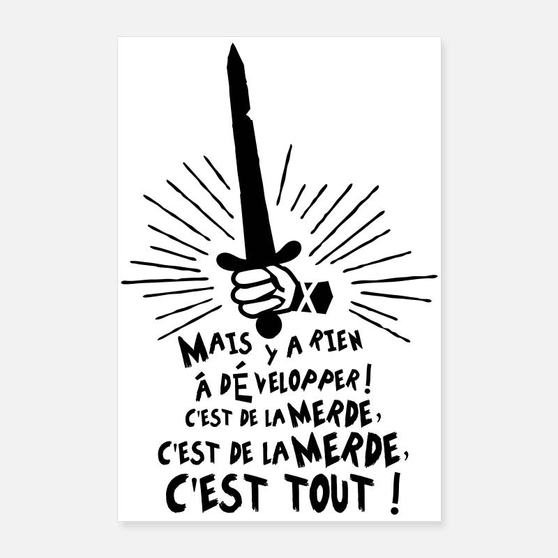 C'est de la merde, c'est tout ! Karadoc Poster 60 x 90 cm