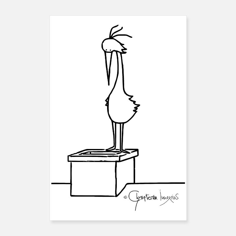 Dachvogel © Chyropterum Innoxius Poster 60x90 cm