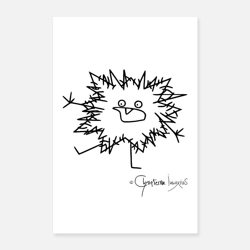 L'animal moelleux panique © Chyropterum Innoxius Poster 60 x 90 cm