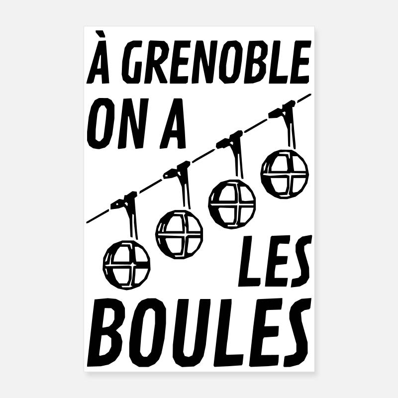 grenoble boules téléphérique grenoble. Narvalo Poster 60 x 90 cm