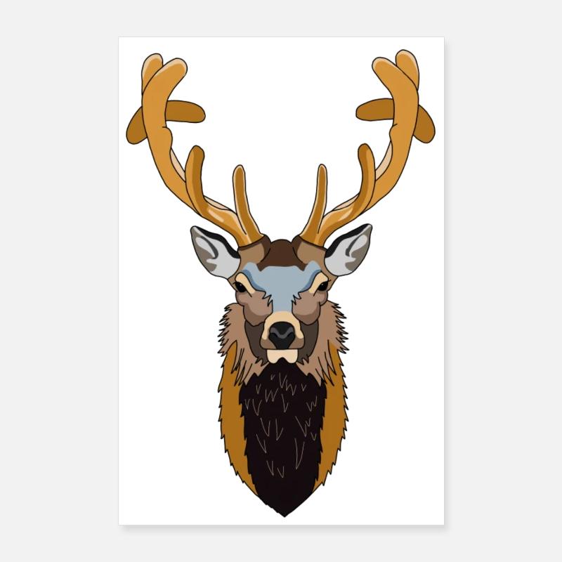 Hirsch Poster 60x90 cm