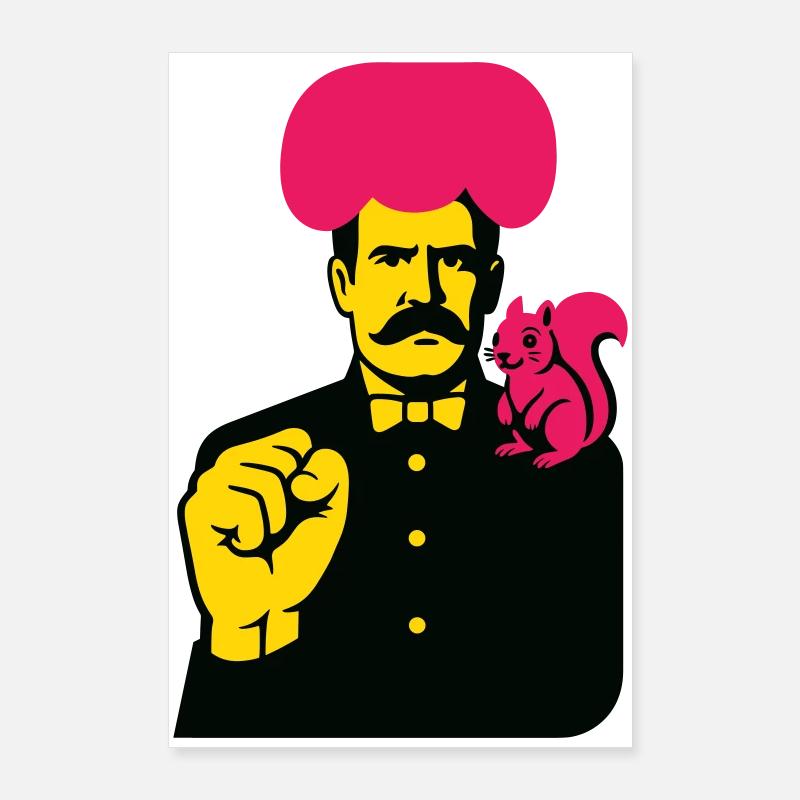 Homme d’art étrange Poster 60 x 90 cm