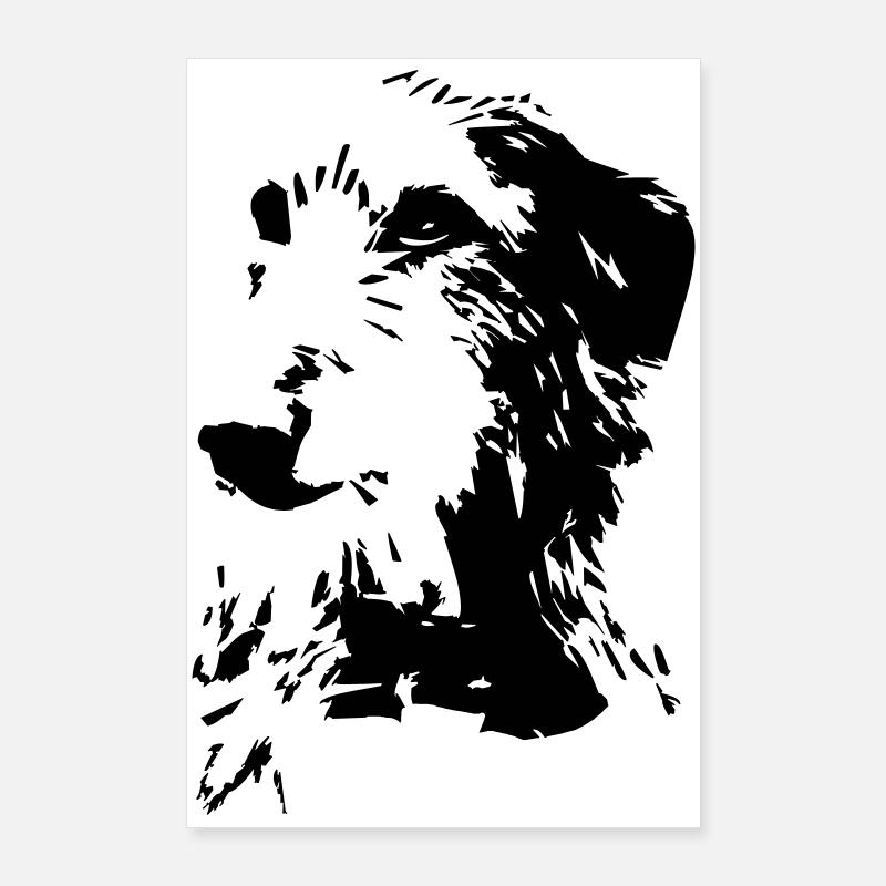 Scottish Deerhound Kopf Poster 60x90 cm