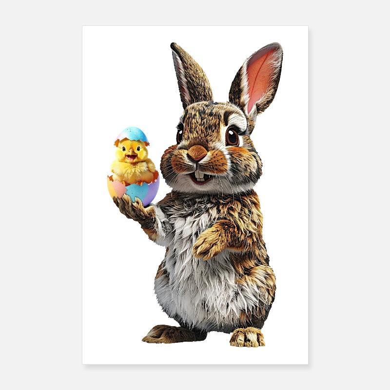 Lièvre Poster 60 x 90 cm