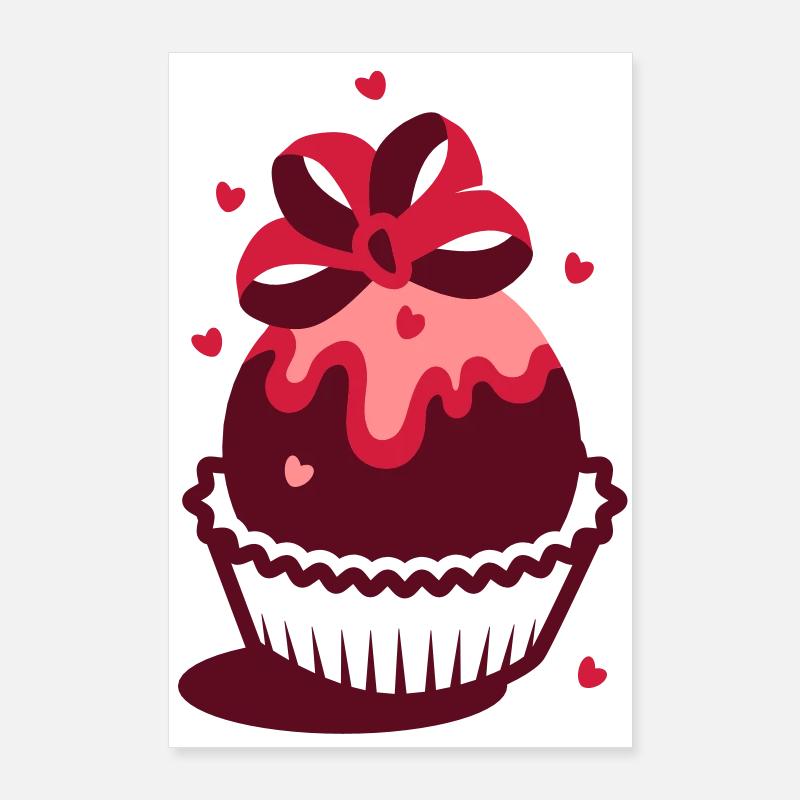 A small dotted heart Poster 24" x 35" (60x90 cm)