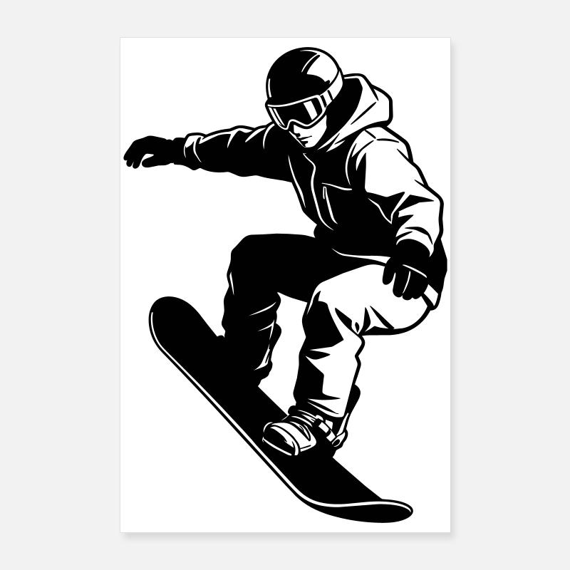 Snowboarder Poster 60x90 cm