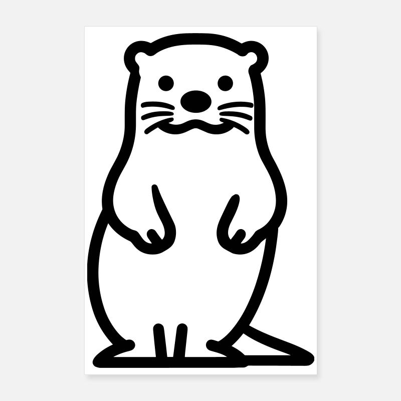 otter Poster 24" x 35" (60x90 cm)