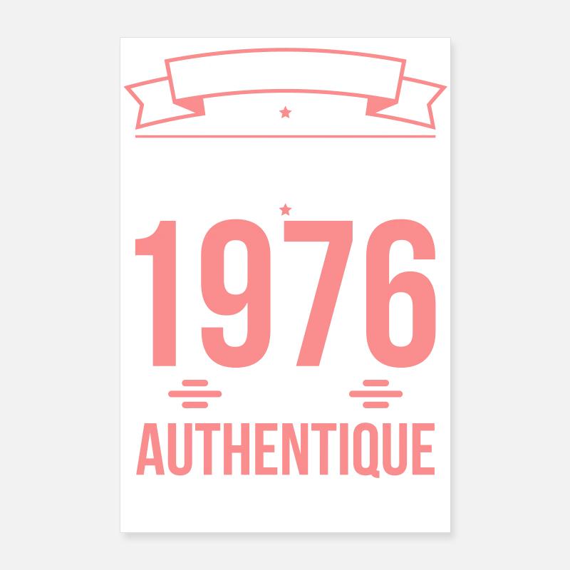Anniversaire 50 ans - Originale - Avril 1976 Poster 60 x 90 cm