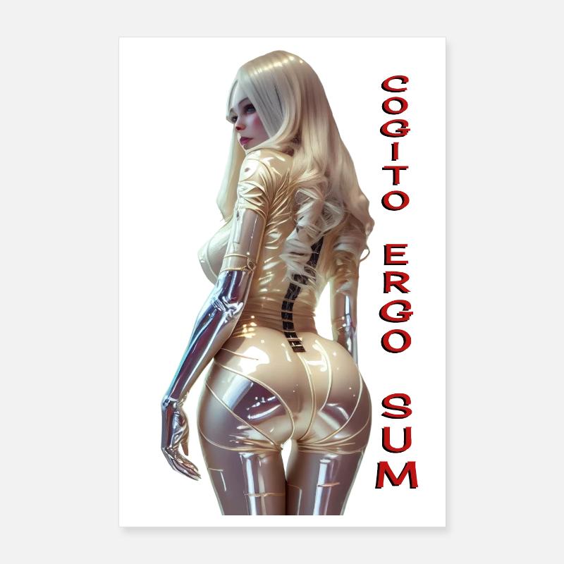 Cogito 01 (mit Text) Poster 60x90 cm