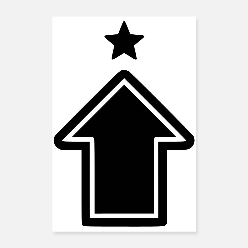 Arrow Rise Icon Poster 24" x 35" (60x90 cm)