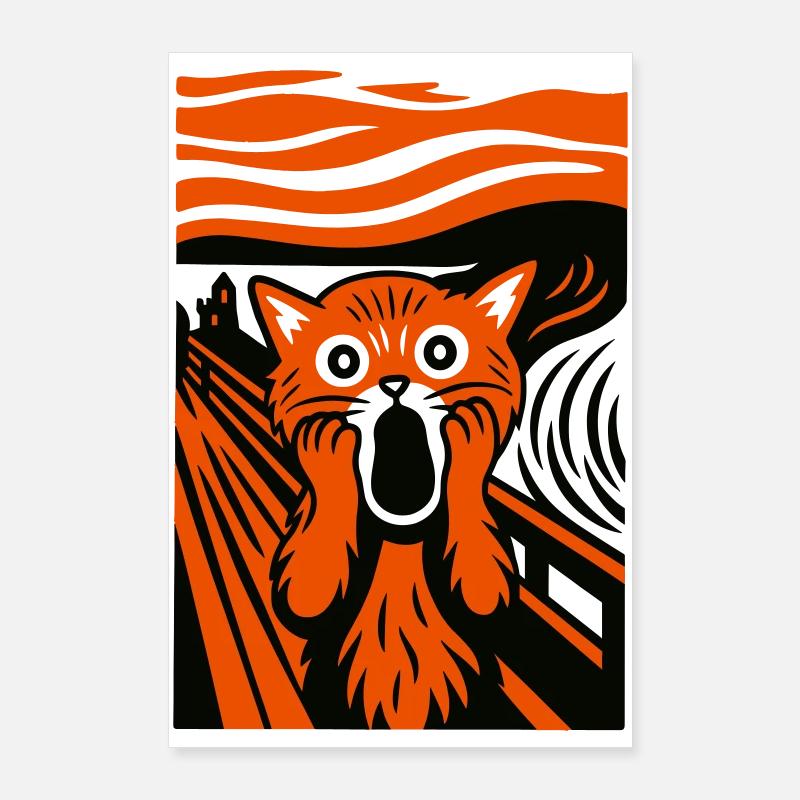 Katzenkunst Poster 60x90 cm