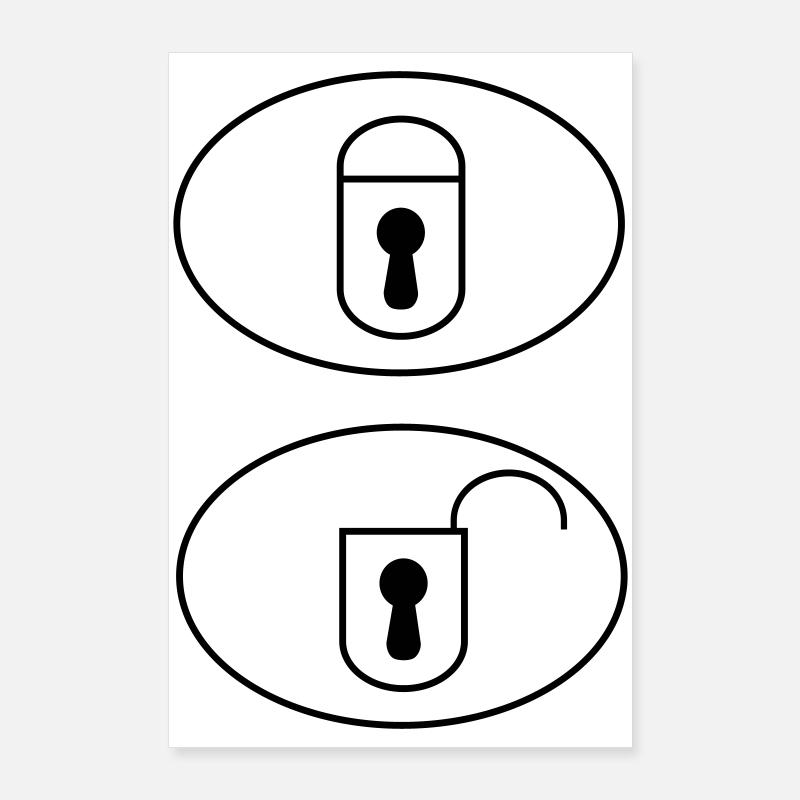 Auto-Fernbedientasten Poster 60x90 cm