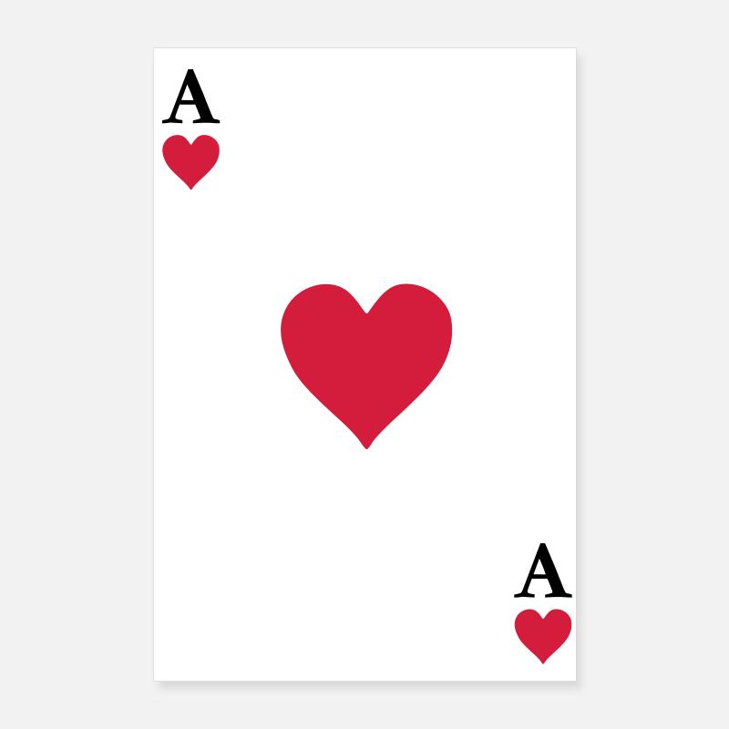 As de coeur Poster 60 x 90 cm