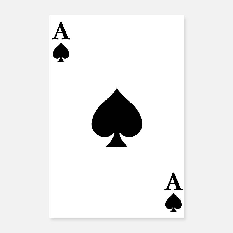 As de Pique Poster 60 x 90 cm