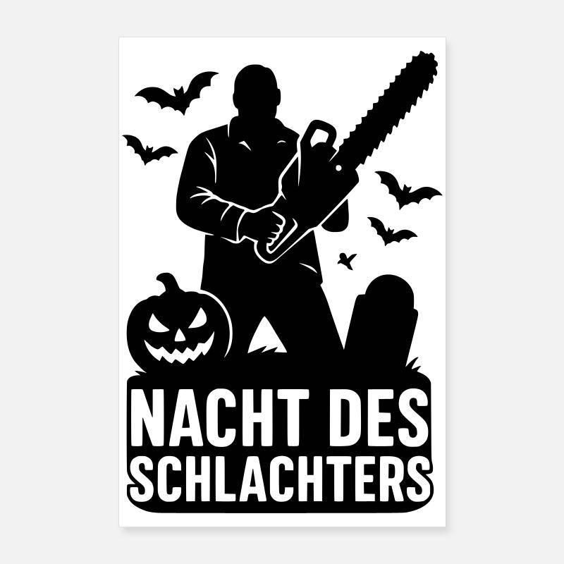 Nuit d’Halloween du boucher Poster 60 x 90 cm