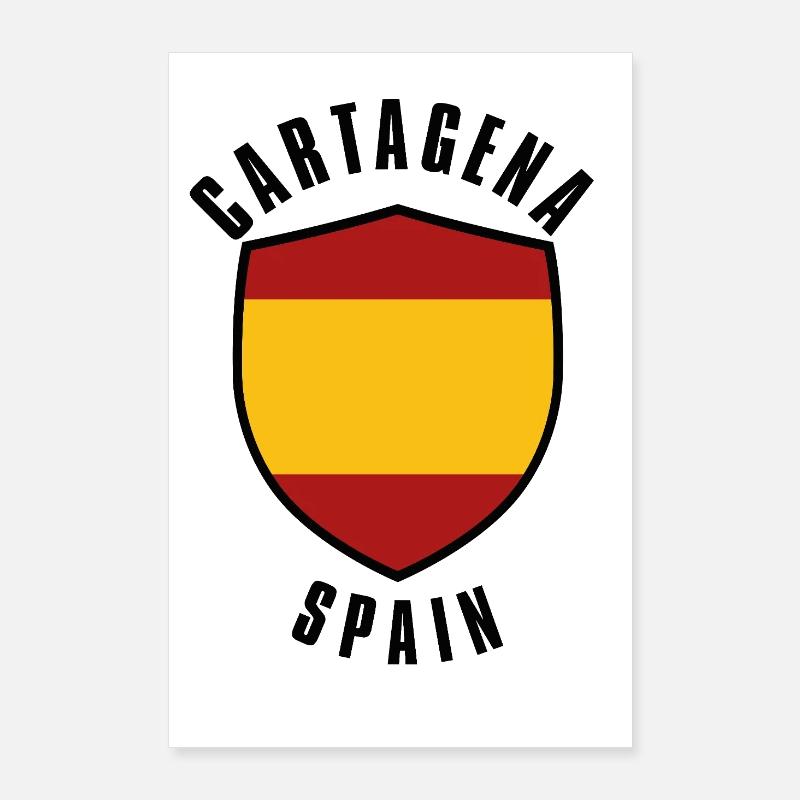 Bouclier de Carthagène Espagne Poster 60 x 90 cm