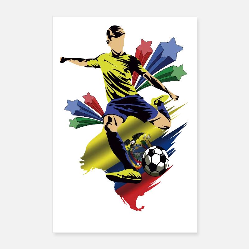 Ecuador - Ecuador - Flags Poster 24" x 35" (60x90 cm)