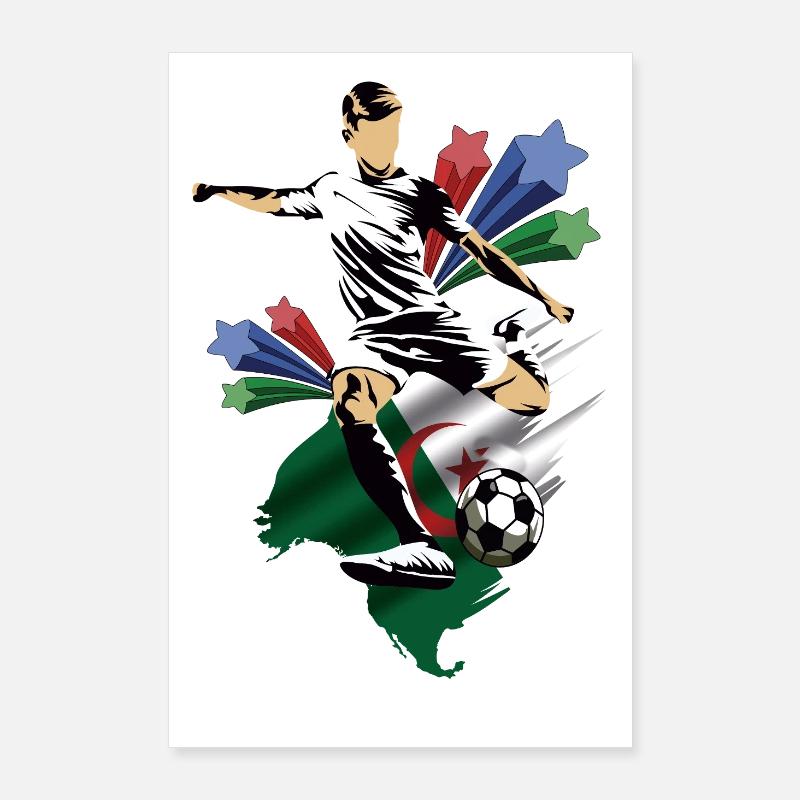 Argelia - Algérie - Drapeau Poster 60 x 90 cm