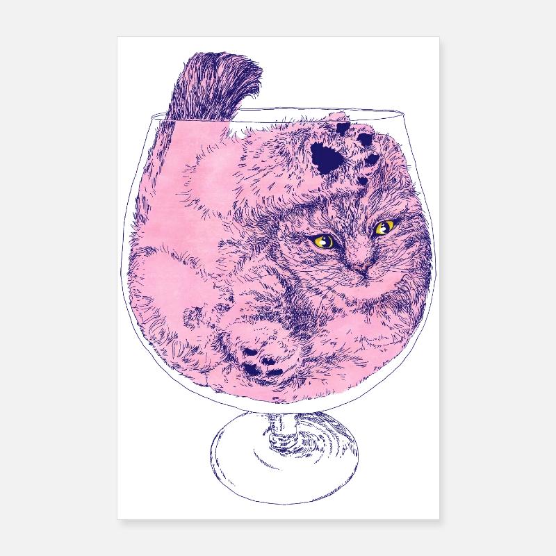 KITTEN COCKTAIL Poster 24" x 35" (60x90 cm)