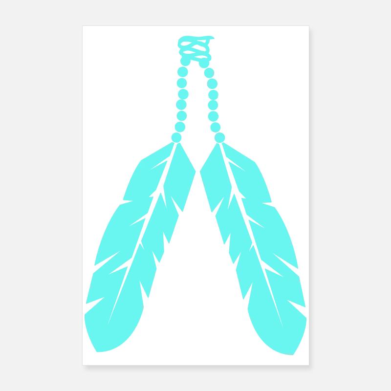 Conception de bijoux en plume Poster 60 x 90 cm