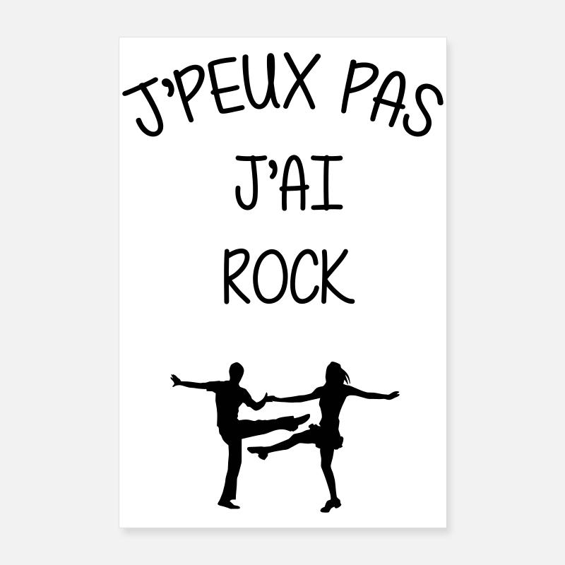 Rock Danse Danseur Danseuse Musique Music Poster 60 x 90 cm