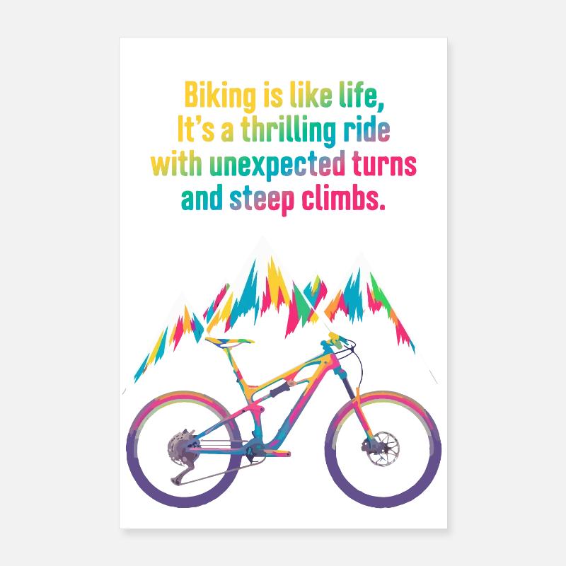 Conception de citation de VTT Vivid Poster 60 x 90 cm