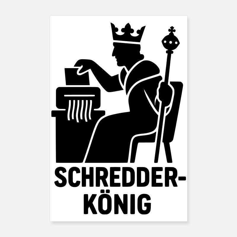 Roi Déchiqueteur Poster 60 x 90 cm
