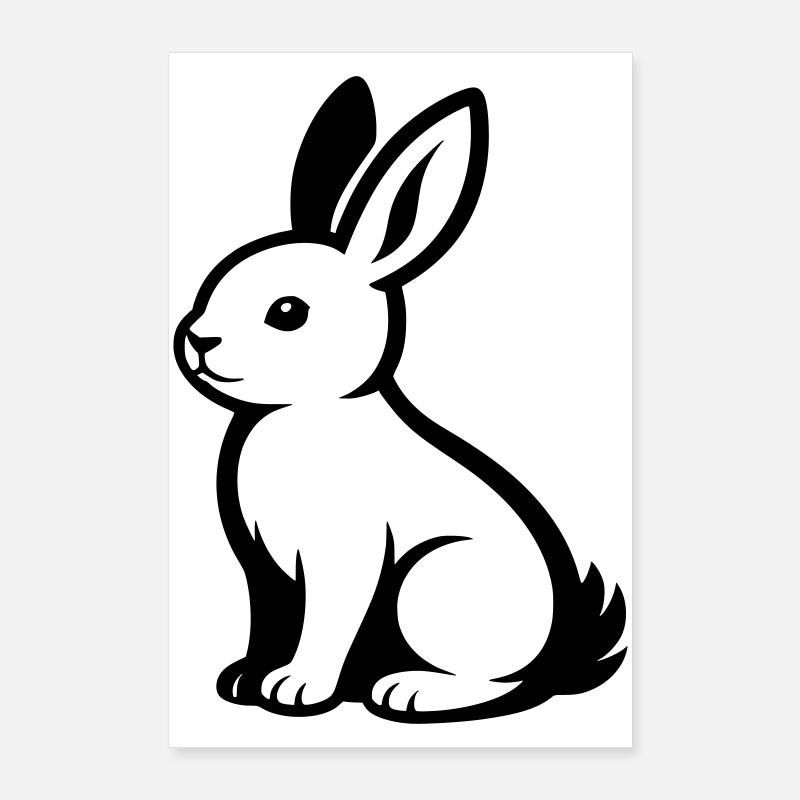 Hare Poster 24" x 35" (60x90 cm)