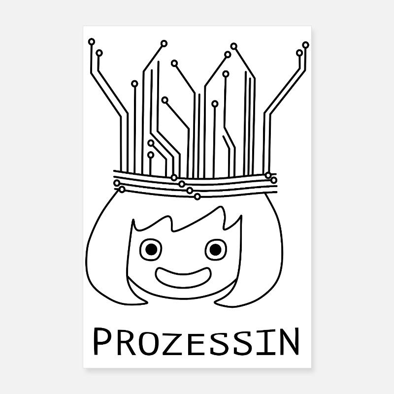 Process with Tech Crown Poster 24" x 35" (60x90 cm)