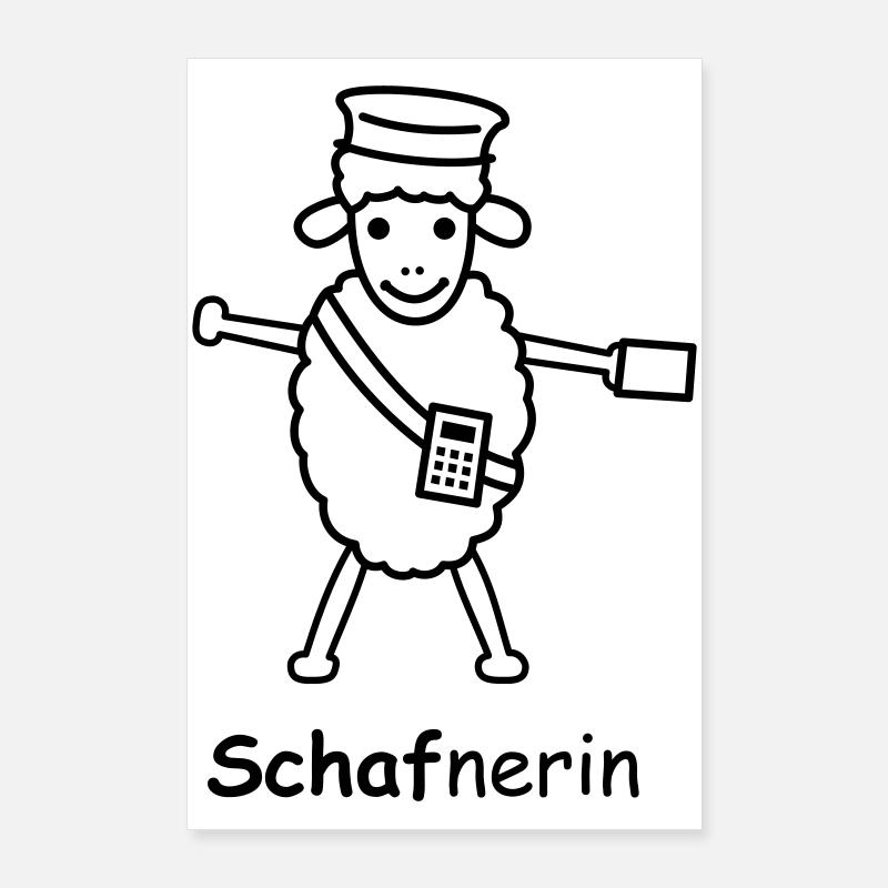 TIB_Schaf-nerin Poster 60x90 cm