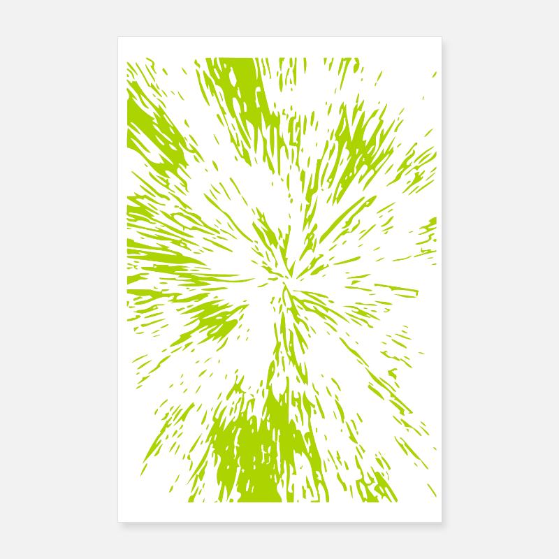 Abstract lines / green / line / trend / pattern Poster 24" x 35" (60x90 cm)