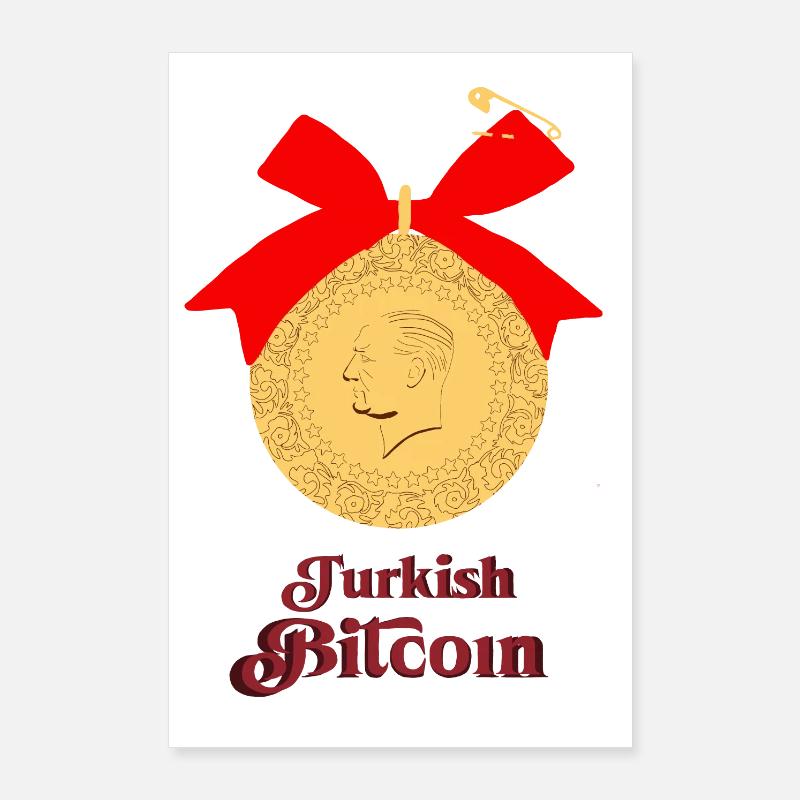 Turkish Bitcoin Poster 24" x 35" (60x90 cm)