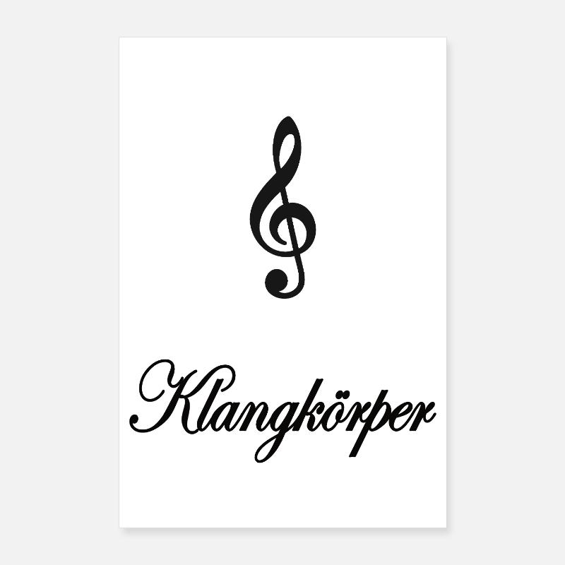 T-shirt de design de l’icône musicale Klangkörper Poster 60 x 90 cm