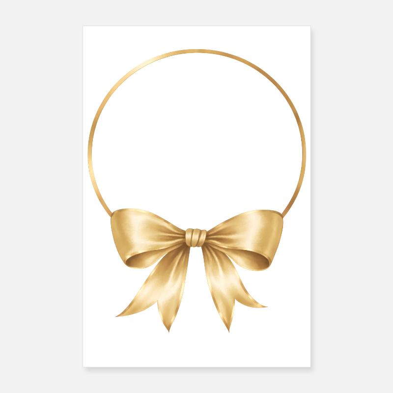Circle bow personalizable Poster 24" x 35" (60x90 cm)